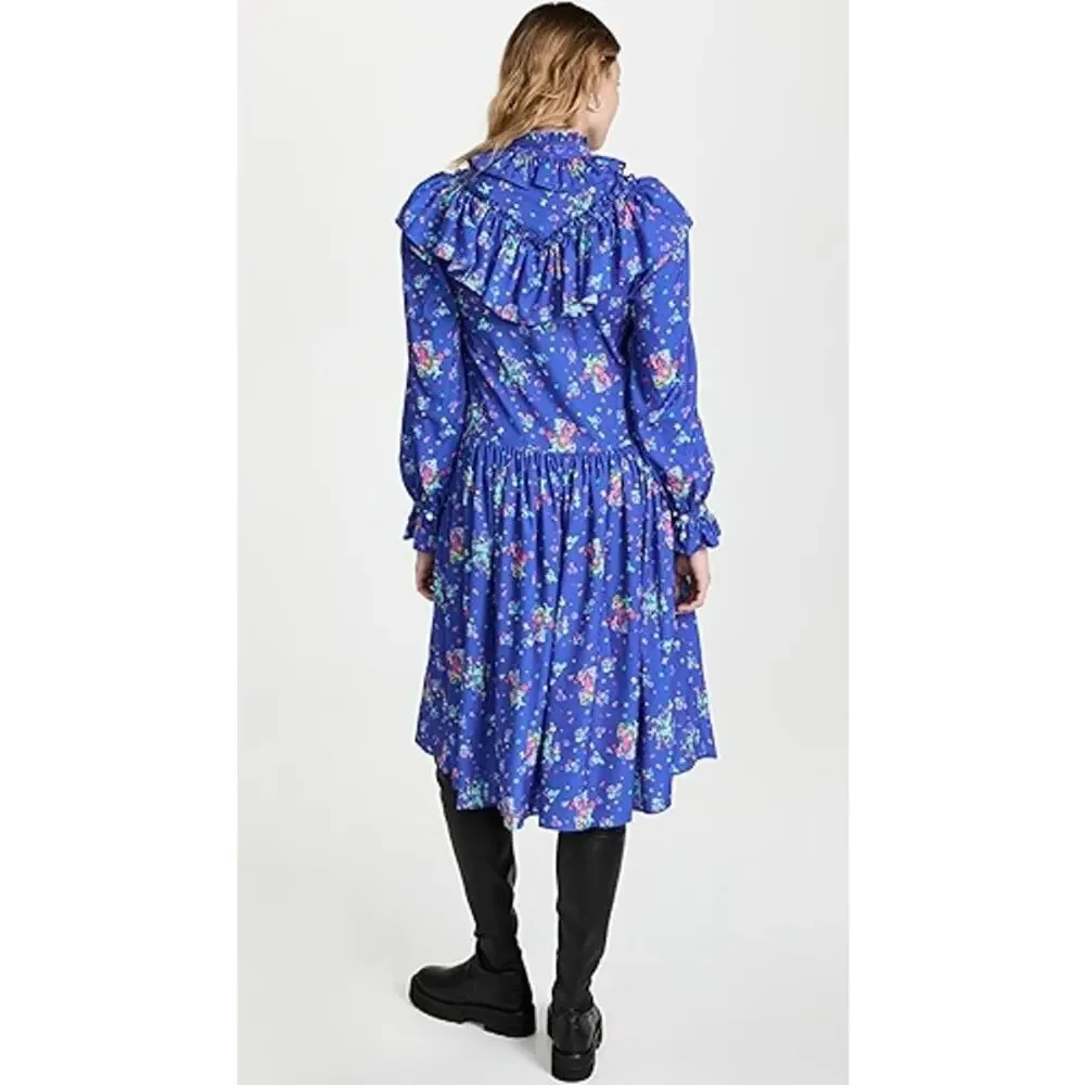 Andersson Bell Flower Bear Print‎ Ruffle Dress Size XS